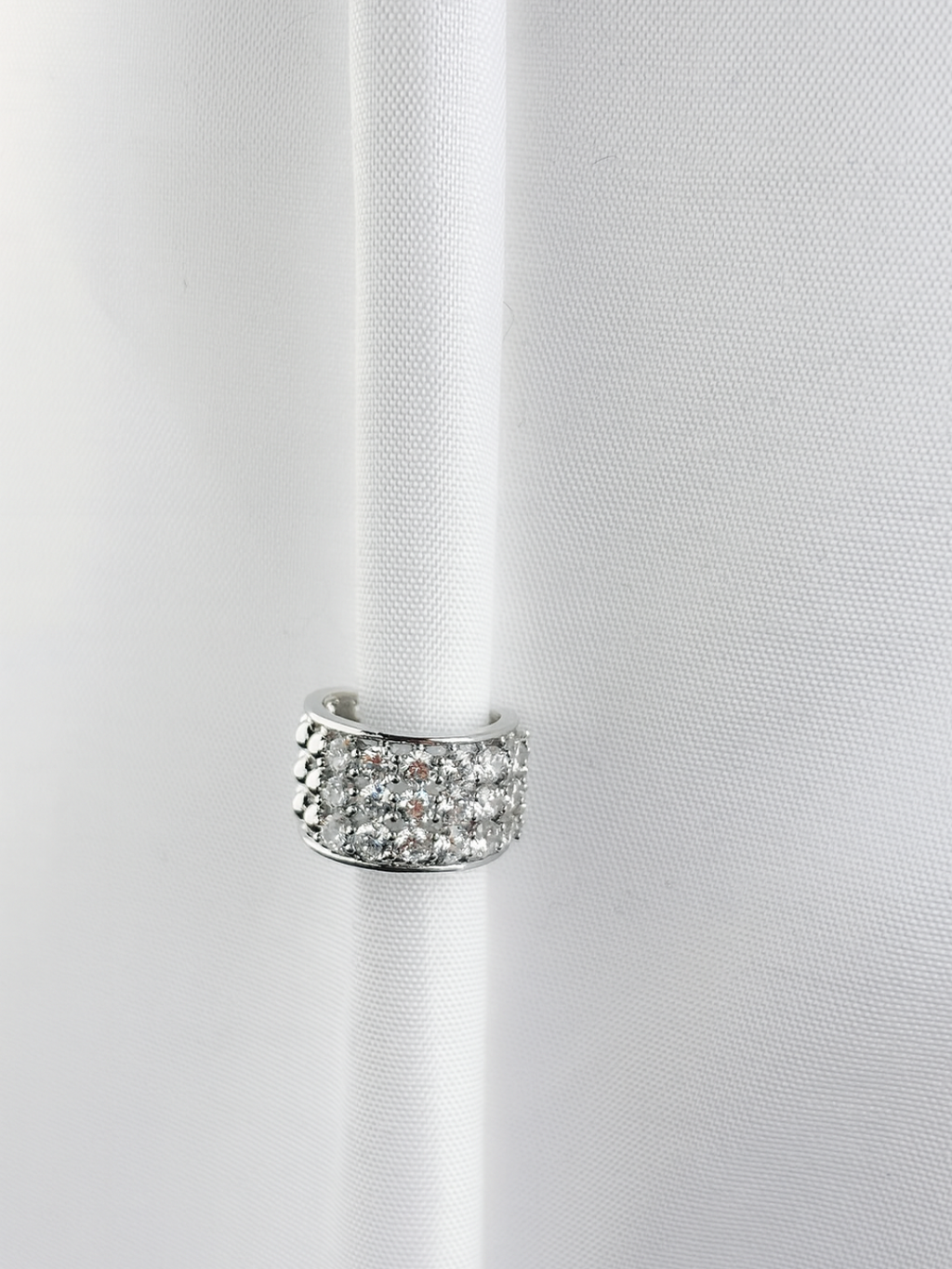 Ear cuff Crystal Luxe Plateado