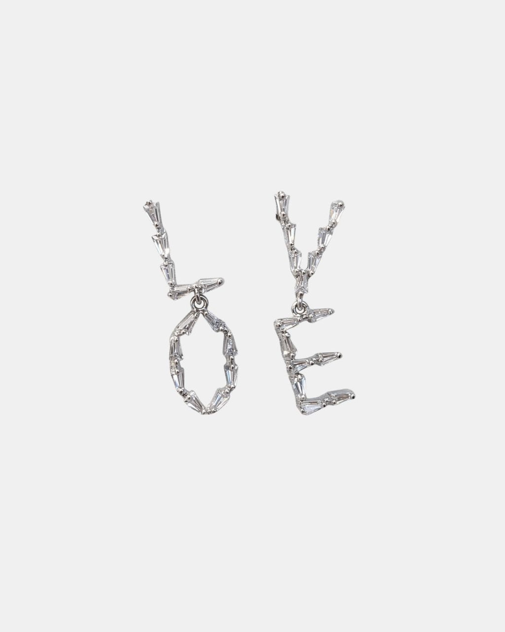 LOVE Crystal Plateado